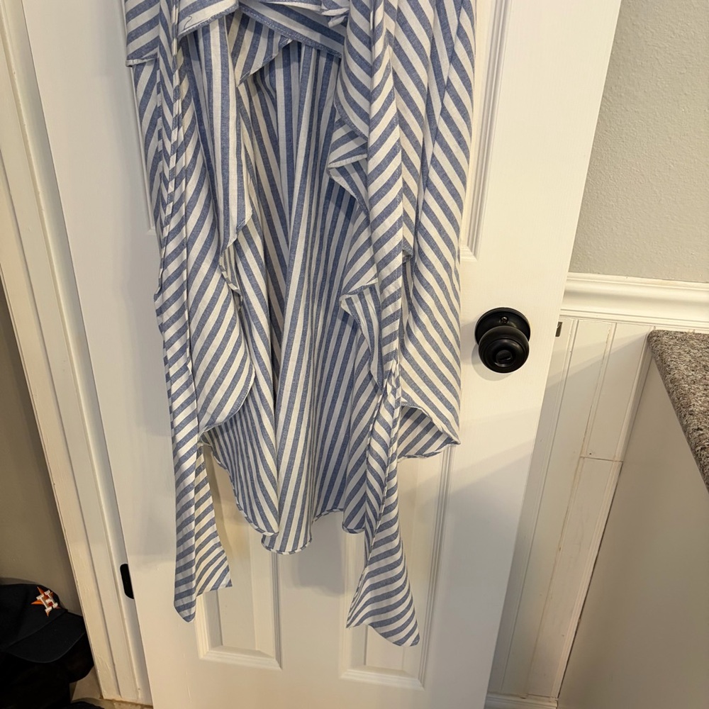 English Factory Striped High Low Statement Top Small - Picture 5 of 8